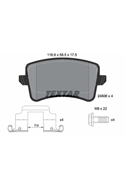 Krieger Set Placute Frana Frana Disc Audi A4 Allroad B8/A4 B8/A5 2007-2017
