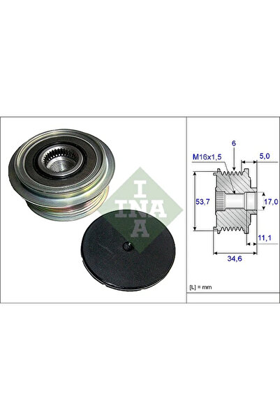 FAG Sistem Roata Libera Generator Ford Galaxy 2/Mondeo 4/S-Max Volvo S80 2/V70 3