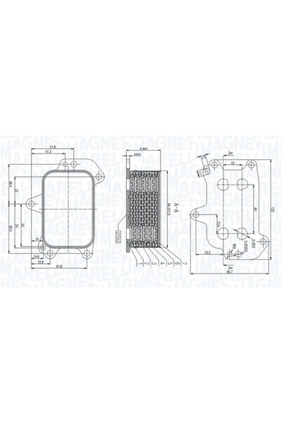 MAGNETI MARELLI Radiator Ulei Ulei Motor Citroen Berlingo Multispace/C-Elysee...