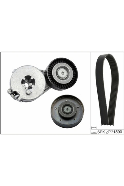 FAG Set Curea Transmisie Cu Caneluri Audi A4 Allroad B8/A4 B8/A5 Seat Exeo