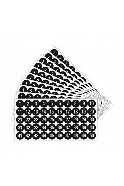Other Autocolante 1-100 NUMERE Numere MARCAJ NEGRU Numerotare 5 FOI 500 buc