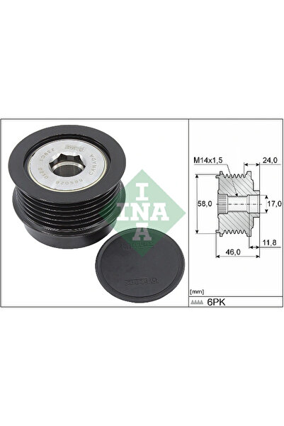FAG Sistem Roata Libera Generator Chrysler Grand Voyager 5/Ram Van Van/Voyager