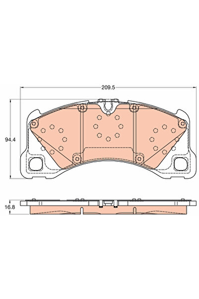 TRW Set Placute Frana Frana Disc Porsche Macan