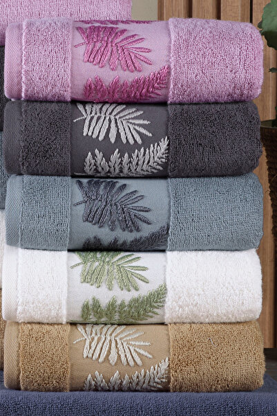 HRN Textile 12-Piece Cotton Low Twist 50X90 cm Towel Set - Soft and Absorbent