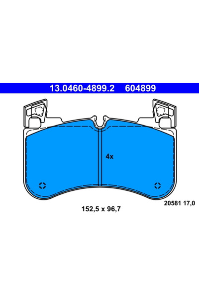 Ate Set Placute Frana Frana Disc Land Rover Defender Station/Defender Van/Dis...