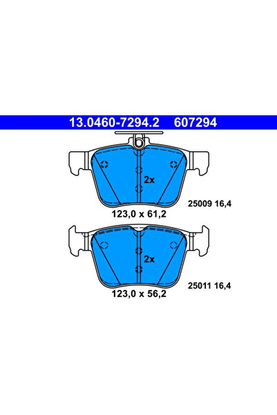 Ate Set Placute Frana Frana Disc Audi A3 Seat Leon