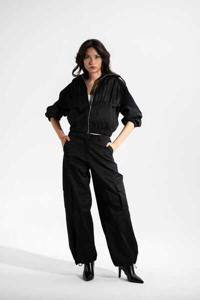 roibyardaözmen Țesătură premium, pantaloni cargo-negri