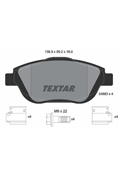 Krieger Set Placute Frana Frana Disc Citroen C3 2/C3 Picasso/C4 Cactus Peugeo...
