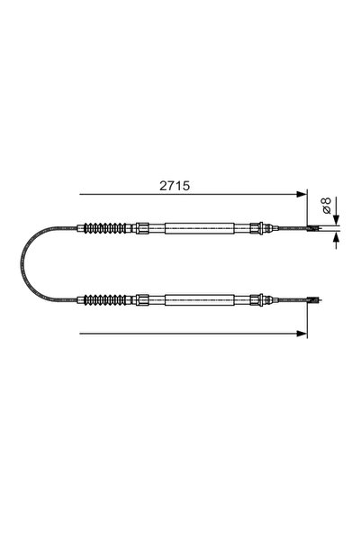 Bosch Cablu Frana De Parcare Citroen Jumper 1 Bus Fiat Ducato Bus/Ducato Caro...