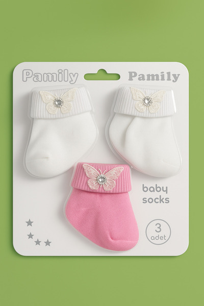 baby socks 3 Pairs of Gift Colorful Fancy Baby Girl Socks 0-6 Months