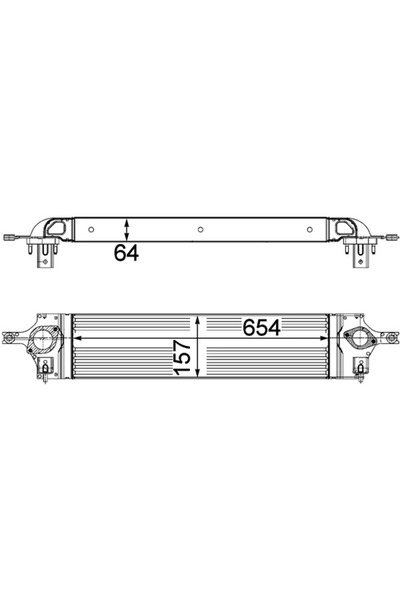 MAHLE Intercooler Compresor Nissan 10-Trail 2/10-Trail Van Renault Koleos 1