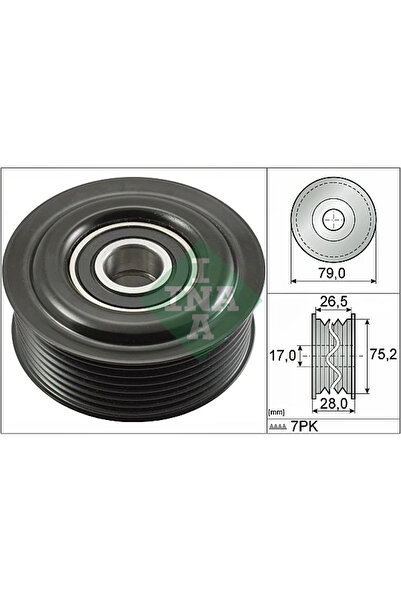 FAG Rola Ghidare/Conducere Curea Transmisie Lexus Is 2 Toyota Auris/Avensis/C...