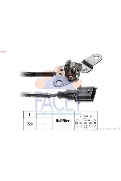 FACET Senzor, Turație Motor Opel Vectra C Combi (z02) 2004-2009 Diesel
