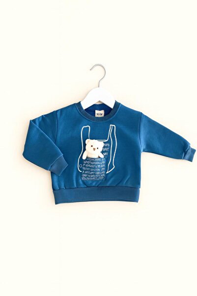 minik moda bebek üç iplikli ayıcıklı takım