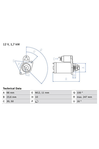 Bosch Starter Audi A4 Allroad B8/A4 B8/A5