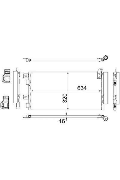MAHLE Condensator Climatizare Mini Mini
