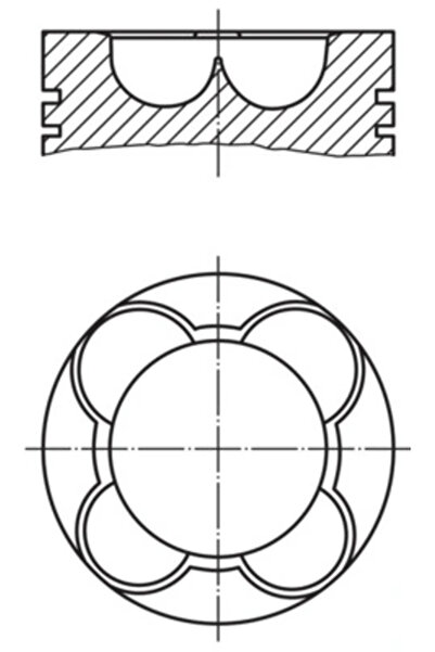 MAHLE Piston Man Hocl/Leu S Mex/Tga Vw Constellation