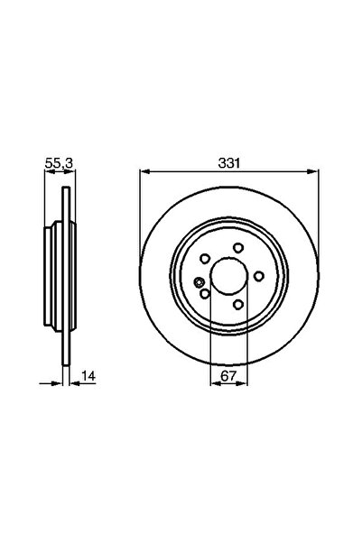 Bosch Disc Brake Mercedes-Benz M-Class