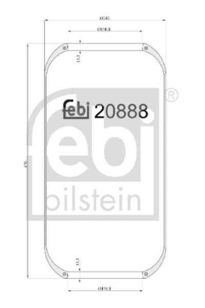 FEBI BILSTEIN Въздушни окачващи маншони на преден десен мост Man Foc/Tga/Tgs 1