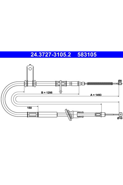 Ate Cablu Frana De Parcare Hyundai Accent 2