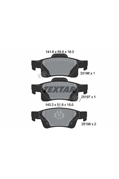 TEXTAR Set Placute Frana Frana Disc Dodge Durango Jeep Grand Cherokee 4/Grand...