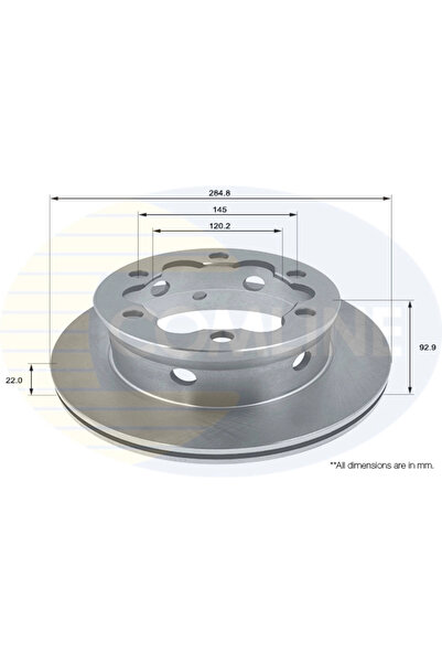 Comline Disc Frana Mercedes-Benz Sprinter 3-T Bus/Sprinter 3-T Caroserie/Spri...