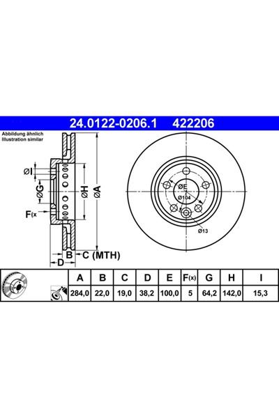 Ate Disc Frana Mg Mg Zt Rover 75