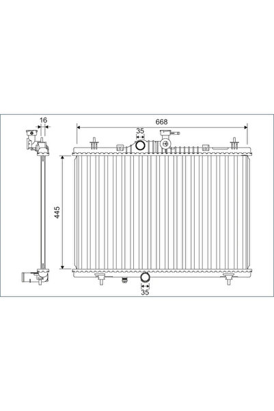 VALEO Radiator Racire Motor Renault Koleos 1