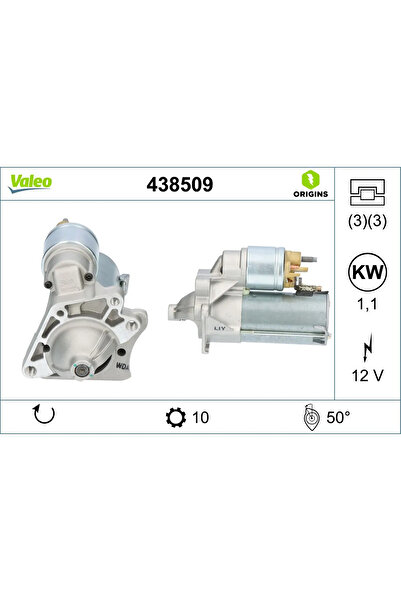 VALEO Starter Dacia Duster Renault Clio 3/Grand Scenic 2/Laguna 3