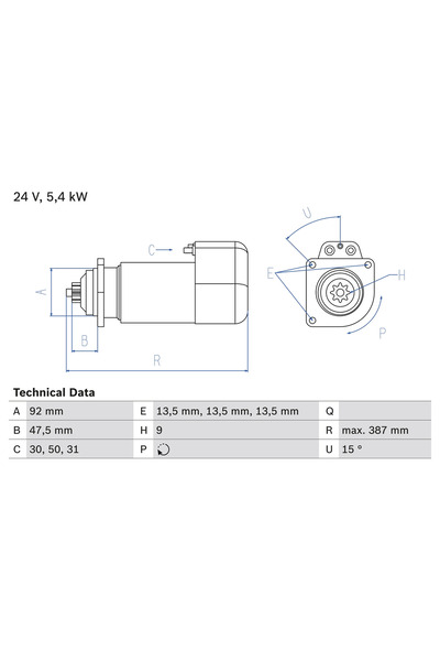 Bosch Starter Man F2000/F8/Hocl
