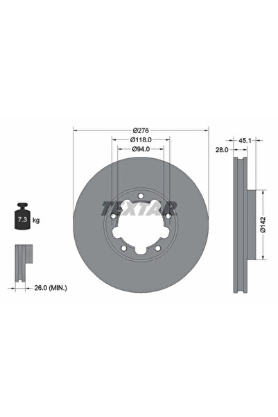 Krieger Disc Frana Nissan Cabstar Renault Trucks Maxity