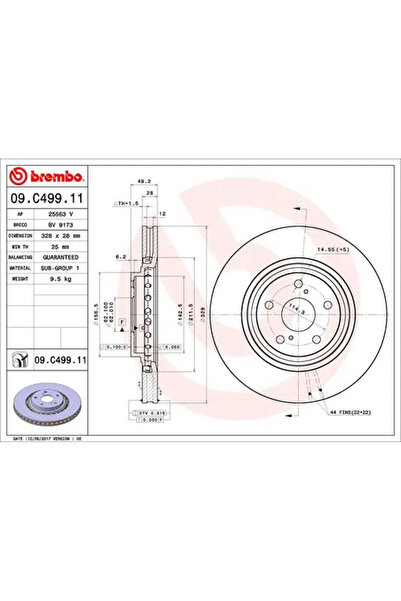 Brembo Disc Frana Lexus Es/Nx/Rx Toyota Alphard / Vellfire/Harrier/Highlander...