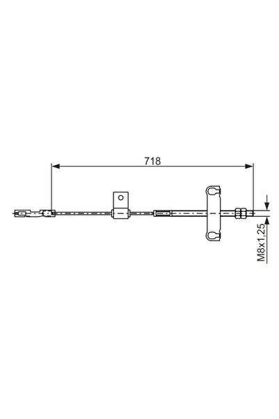 Bosch Cablu Frana De Parcare Ford Transit Tourneo Bus/Transit Bus/Transit Car...