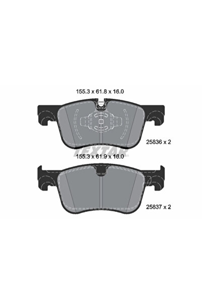 TEXTAR Set Placute Frana Frana Disc Citroen Berlingo/C4 Grand Picasso