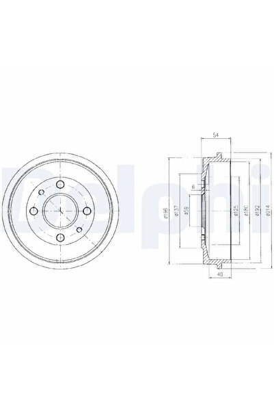 DELPHİ Tambur Frana Fiat 500/Brava/Bravo 1 Lancia Dedra/Delta 2/Y