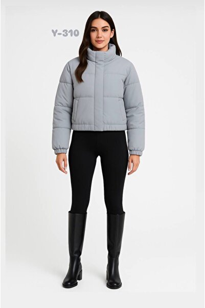 Markasız ucuz Kısa Şişme Mont – Soğuk Havalarda Şık ve Sıcak Görünüm