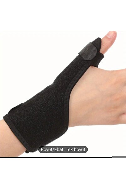 ORGANICYOU Yiwushi Black Synthetic Rubber Thumb Protector, Lightweight Comfort Fit for Sports and Fitness