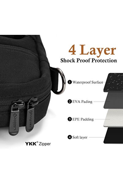 Generic bagasin 17–17.3 inch Laptop Shoulder Bag Carrying Case, Water-Repellent