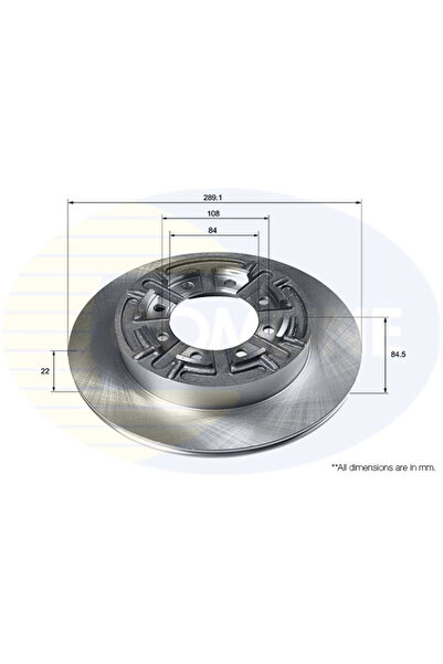 Comline Set Discuri Frana Iveco Daily 1 Caroserie/Daily 1 Platou / Sasiu/Dail...