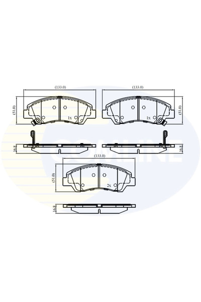 Comline Set Placute Frana Frana Disc Hyundai I10 2/I10 3