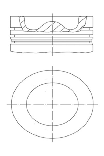 MAHLE Piston Scania 4 - Series/G 1/P 1