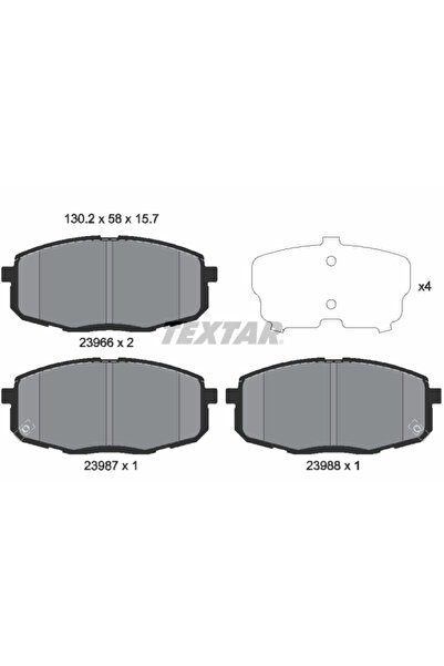 Krieger Set Placute Frana Frana Disc Hyundai I30 Kia Carens 1 Microbus/Carens...