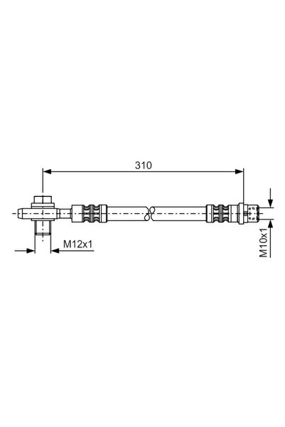 Bosch Brake Hose Audi A6 C5 Vw Passat B5