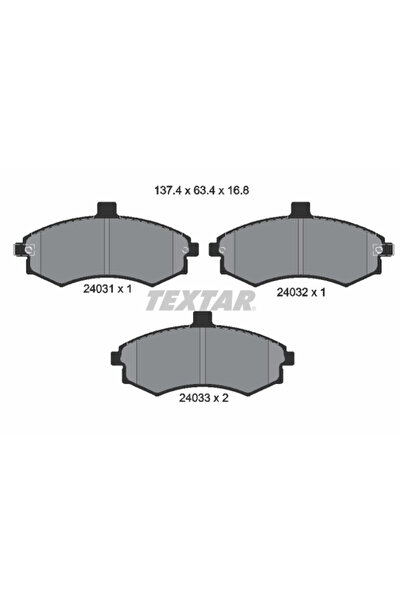 TEXTAR Set Placute Frana Frana Disc Hyundai Elantra 3/Matrix Hyundai (Beijing...