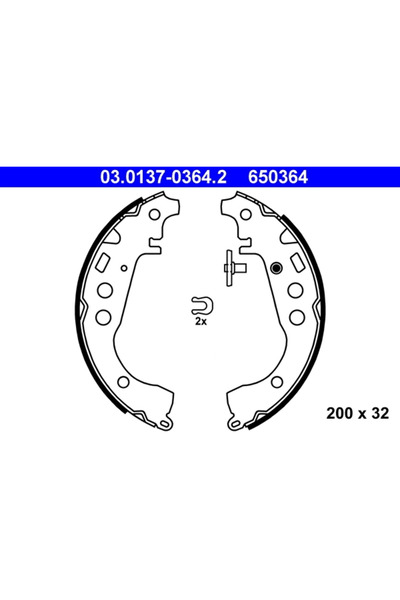 Ate Set Saboti Frana Toyota Allion 1/Corolla/Echo Limuzina