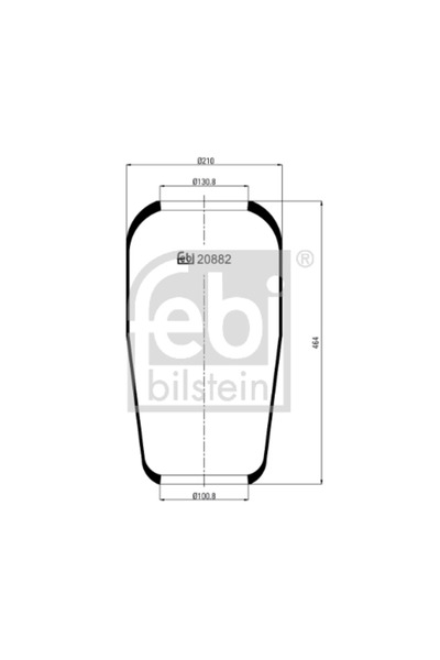 FEBI BILSTEIN Burduf Suspensie Pneumatica Man F2000/F90/L2000