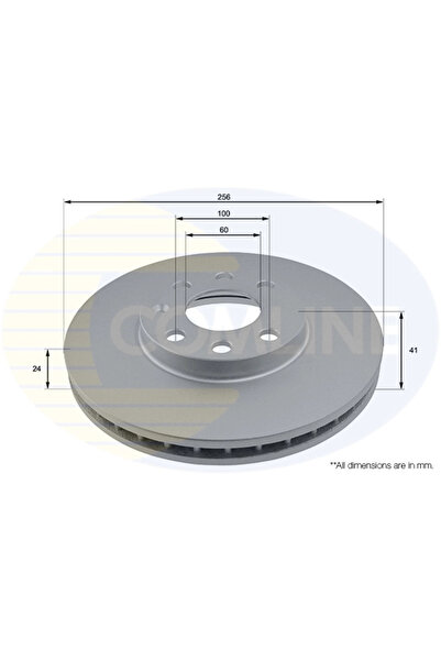 Comline Спирачен диск Opel Astra G Vauxhall Astra Модел 3/Astra Модел 4