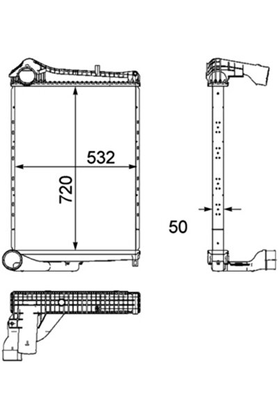 MAHLE Intercooler Compresor Renault Trucks Midlum Volvo Fl 2