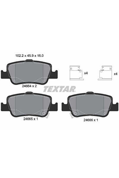Krieger Set Placute Frana Frana Disc Toyota Auris/Corolla Limuzina