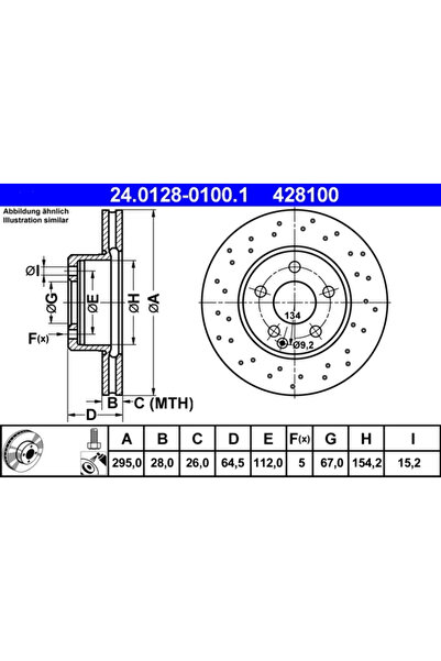 Ate Disc Frana Mercedes-Benz C-Class